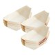 thumbnail image 5 of 50 bandejas de madera para servir, desechables, para comida, sushi, platos 14cmx8cm, 5 of 9