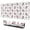 White Cow Dot, variant on Long Mouse Pads for Desk,White Cow Head Hat Pattern Desk Mats on Top Of Desks, Desk Mouse Pad Extra Large with 3mm Non-Slip Base and Stitched Edge for Gaming,Office,Work,Home 31.5"x11.8"
