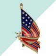 thumbnail image 3 of EeaseMX Broche con la bandera nacional de EE. UU., broche creativo de aleación con diamantes de imitación para solapa, joyería de fantasía americana., 3 of 7