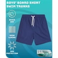 thumbnail image 2 of Quad Seven Boys Swim Trunks Basic Solid Quick Dry Board Shorts Bathing Suit with Mesh Lining, 2 of 6