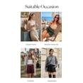 thumbnail image 5 of SHEWIN Casual Womens Shorts Elastic Waist Lace Satin Silk Shorts Pajama Bottoms Cute Summer Beach Pants with Pockets, 5 of 10