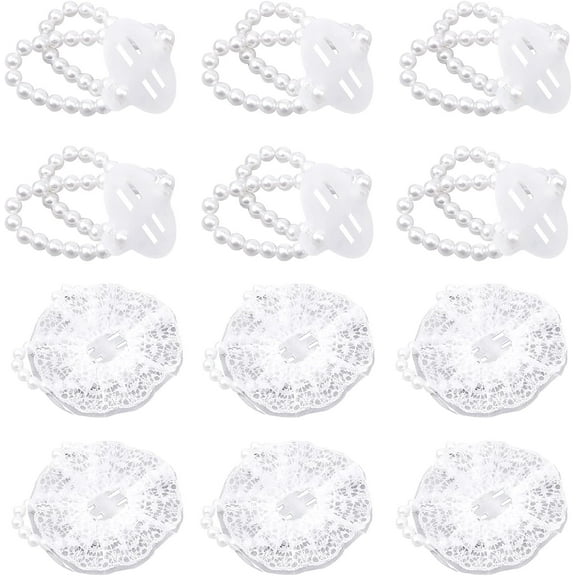 2 Styles Elastic Pearl Wrist Corsage Bands Wristlet Bracelet DIY Flower Hand Wedding Stretch Wristband Corsages for Party Prom Girl Bridesmaid Hand Flower Decor