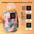 thumbnail image 4 of ER Calentador de agua de leche USB Bolsa de aislamiento de carrito de viaje Calentador de biberones Productos de seguridad para niños al aire libre en invierno, azul brillar Electrónica, 4 of 5