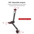 thumbnail image 3 of Pinza SMALLRIG con rosca de 1/4 y 3/8 y brazo ajustable de 25 cm, 3 of 9