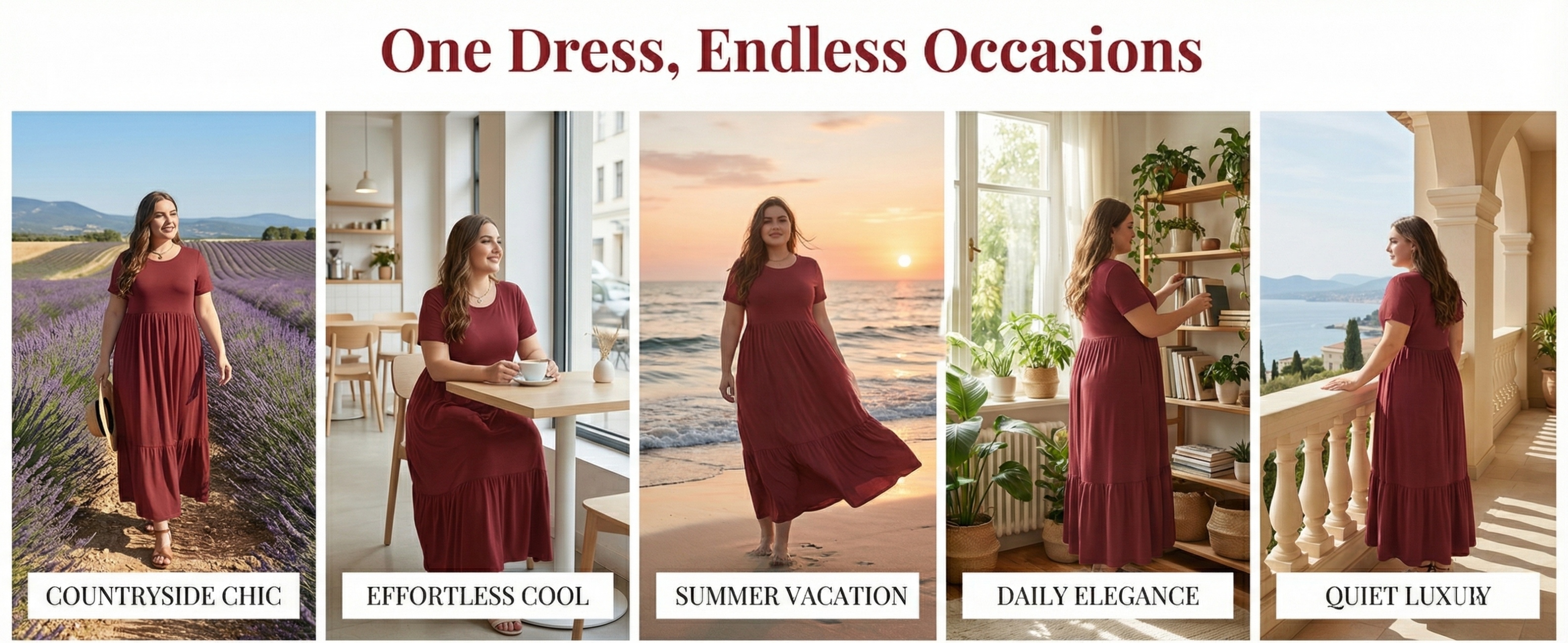 Mengpipi Women's Plus Size Tiered Maxi Dress with Pockets photo 8