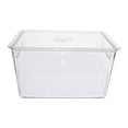 thumbnail image 1 of GOOHOCHY 1 caja de almacenamiento de alimentos para refrigerador, caja de huevos de doble capa, caja de drenaje para verduras y frutas, 1 of 8