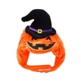 thumbnail image 1 of Disfraz de Halloween para mascotas TQEHS chaleco de calabaza ropa cálida para perros y gatos, 1 of 6