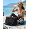 thumbnail image 2 of Complete 3-in-1 Bow Tote Set: Yoga Bag with Wet Pocket & Mat Holder for Work Commute Gym Travel, 2 of 8