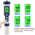 thumbnail image 4 of Medidor de Ph electrónico 5 en 1, mide Ph, TDS, Ec, salinidad y temperatura, probador de calidad del agua, pantalla LCD Bf, 4 of 6