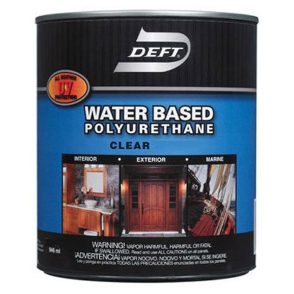 Deft Interior Exterior Water-Based Polyurethane Clear ...
