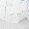 thumbnail image 5 of Erosebridal Kawaii Bowtie Pattern Quilt Full,Geometric Stripes Print Full Bedspread Sets For Girls,3 Pieces, 5 of 7