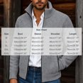 thumbnail image 3 of Gamivast Mens Cardigan Sweater Full Zip Knit Casual Stand Collar Jacket Fall Winter Warm Outerwear Ribbed Knitwear Coat with Pockets, 3 of 7