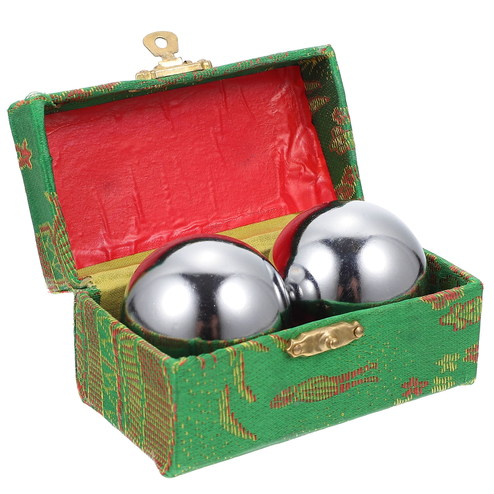 HOMEMAXS 1 Set Metal Handballs Training Balls Hand Exercise Massage