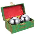 thumbnail image 3 of 1 Set Metal Handballs Training Balls Hand Exercise Massage Balls Hand Rolling Balls, 3 of 9