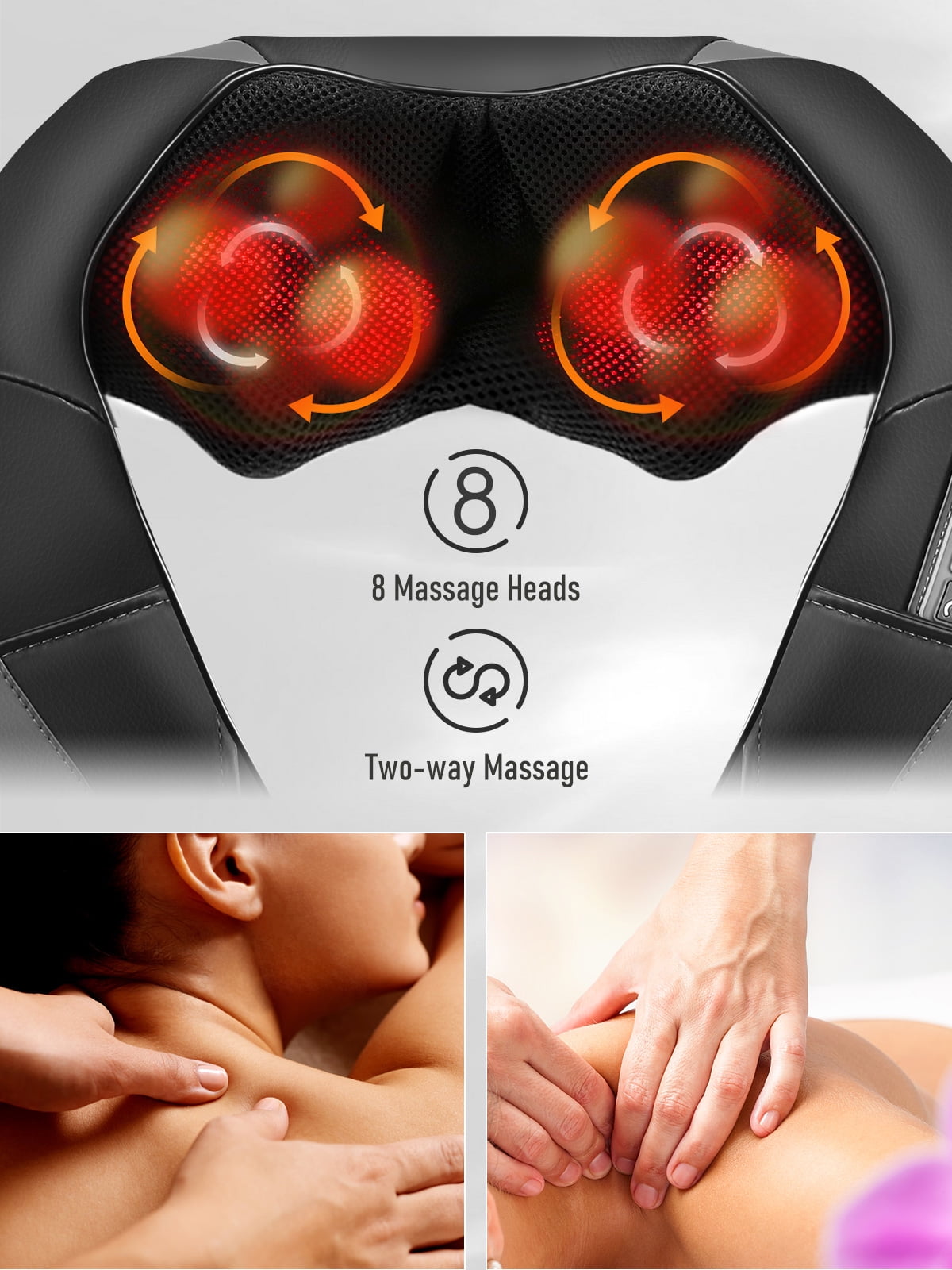 BK Neck Massager Electric Neck and Shoulder Massager with Heat Neck Roller  Massager Kneading Massage…See more BK Neck Massager Electric Neck and