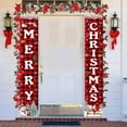 thumbnail image 4 of Merry Christmas Banner Christmas Decorations Xmas Porch Door Sign Decor Welcome Banner For Indoor Outdoor Wall Christmas Decorations Indoor Outdoor (72x12inch/180x30cm), 4 of 9