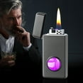 thumbnail image 1 of BAOPAI Premium Metal Voice Activated Kerosene Lighter with Large Capacity Multicolor LED Light and Transparent Tank for Camping Outdoor Use and Business Gifts, 1 of 4