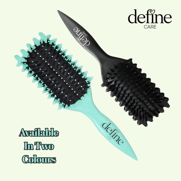 Define Care Curly Hair Brush for Women, Mint Green, Detangling