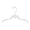 Clear, variant on Break-Resistant 12 inch Clear Plastic Children's Dress Hangers
