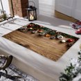 thumbnail image 6 of Cinvoph 2pcs Christmas Area Rugs for Living Room Kitchen Bedroom Beside Laundry Room Washable Rug Non Slip Low Pile Stain Non-Slip Soft Foldable, 6 of 7