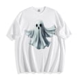 thumbnail image 2 of purcolt T-Shirts d'Halloween pour Femmes, T-Shirts Graphiques Amusants d'Été Col Rond Manches Courtes Blouses de Fête Cadeau, 2 of 7