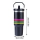 thumbnail image 3 of Stanley Quencher H2.0 Vaso de Coche Flowstate aislado al vacío Nuevo en acero inoxidable de gran capacidad Aislamiento térmico Hielo portátil con asa para agua, té helado o café 30oz, 3 of 8