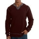 thumbnail image 2 of Camiseta de manga larga con cuello en V y costuras para hombre: estilo holgado de negocios, poliéster/spandex, informal y moderno, comercio exterior, ajuste regular, 2 of 8