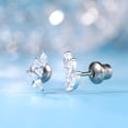thumbnail image 6 of Limerencia Hypoallergenic Titanium F136 Screw In Flat Back Earrings Implant Grade G23 Tragus Helix Cartilage 20G Piercing for Women's Sensitive Ears, 6 of 6
