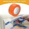 thumbnail image 2 of Unique Bargains Universal Painters Tape - DIY Car Auto Paint for Masking Tape No Residue - Crepe Paper Orange-2 Inches x 54.7 Yards, 2 of 7