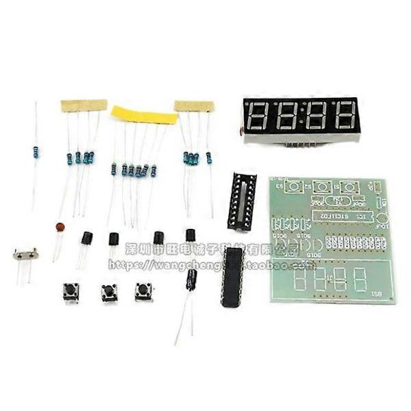 Spare parts four-digit clock kit 4 Bits Digital LED, for DIY projects.