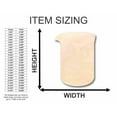 thumbnail image 2 of Unfinished Wood Beaker Shape - Chemistry - Craft - up to 46" DIY 7" / 1/2", 2 of 3