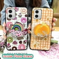 thumbnail image 5 of LYM-Phone Case For MOTO G 5G 2023, Cartoon Quicksand Skin feel silicone Simplicity Glitter Soft Case cute Durable Anti-knock Waterproof Rotatable stand Kickstand Fashion Design TPU, 5 of 9