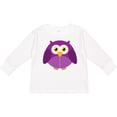 thumbnail image 3 of Inktastic Purple Owl Bird Boys or Girls Long Sleeve Toddler T-Shirt, 3 of 5