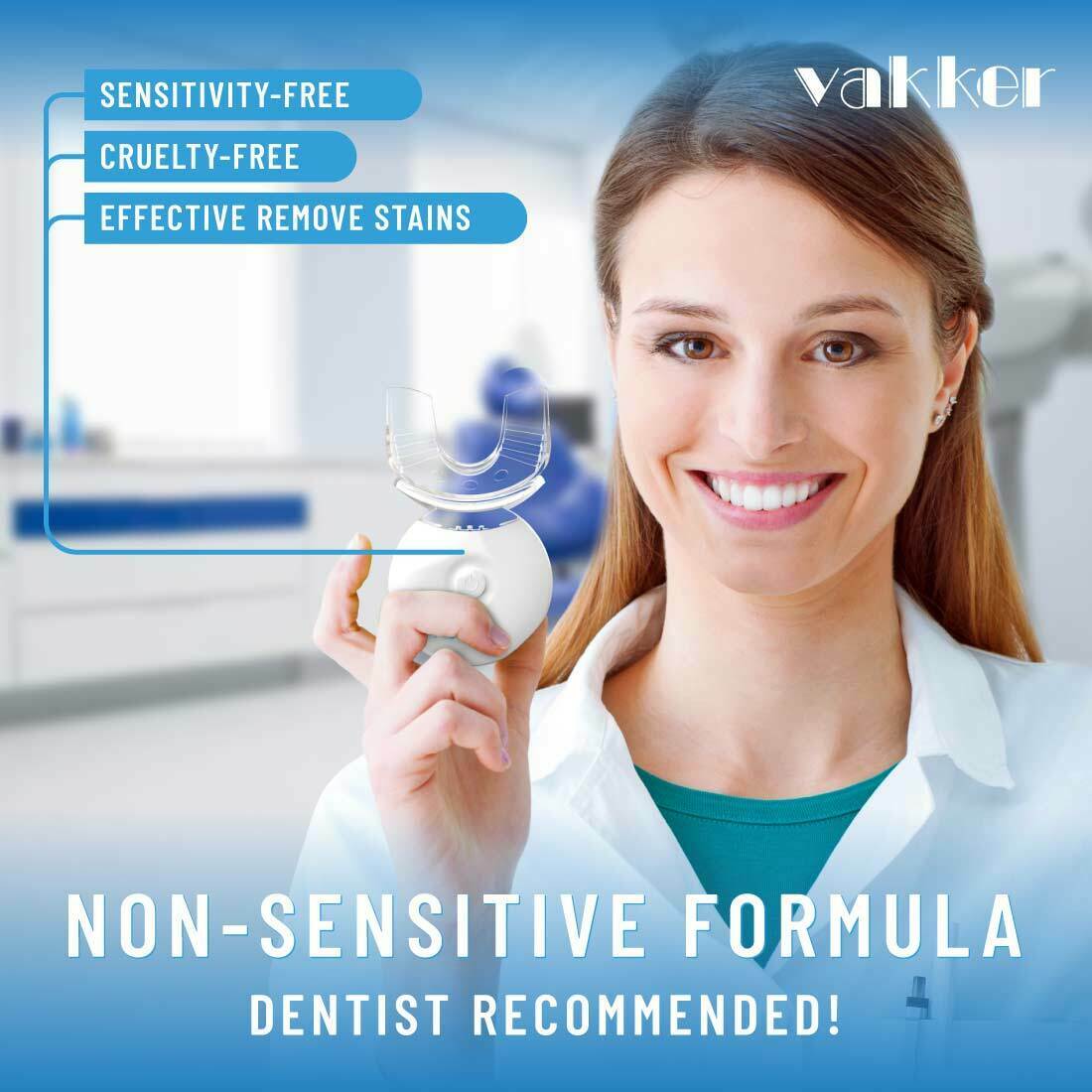 Buy Vakker Teeth Whitening Kit with Teeth Whitening Light , 3ml