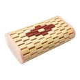thumbnail image 4 of Kuntesetty Bamboo Headrest Pillow Cervical Spine Pillow Sauna Neck Rest Portable for Adults two color splicing, 4 of 9