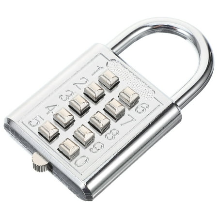 RENACLIPY Metal Combination Lock with Resettable Code Heavy-Duty Outdoor Padlock for Bikes Lockers Gates and More