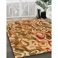 thumbnail image 3 of Ahgly Company Machine Washable Indoor Square Transitional Orange Area Rugs, 4' Square, 3 of 7