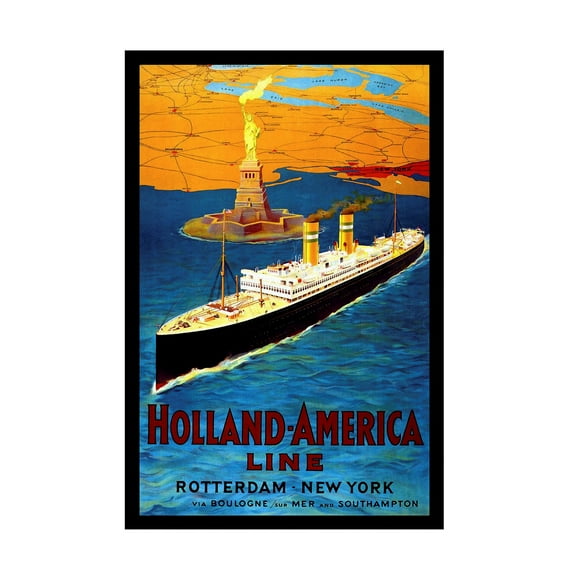 Trademark Fine Art 'Travel 213' Canvas Art by Vintage Lavoie