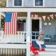 thumbnail image 5 of USA Independence Day Flag Celebration USA Flag 4th Of July Decorative Fireplace Red White Blue Theme Party Decoration Supplies Memorial Day, 5 of 6