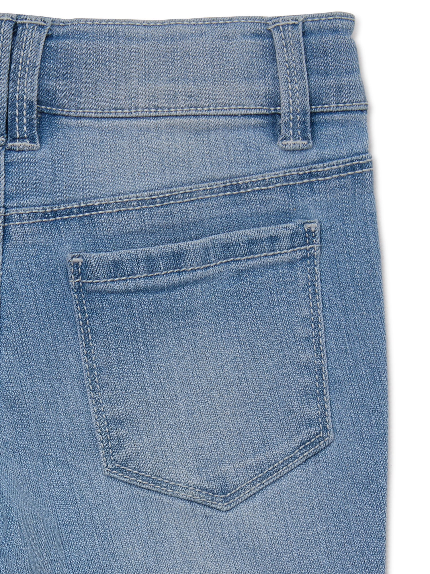 Squeeze Girls Flare Denim Jeans with Patch Pockets, Sizes 4-6X