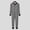 Gray, variant on Adults Striped Long Sleeve Soft Butt Flap Sleepwear Jumpsuit Pajama Set