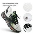 thumbnail image 4 of Sage Green Ink Walking Shoes for Men Woman Lightweight Tennis Fashion Elastic Sports Shoes Cushion Basketball Shoes, 4 of 7