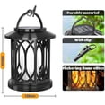 thumbnail image 2 of Boundbreed Upgraded Flickering Flame Solar Lantern Outdoor Waterproof Light, Dance Flame Solar Lantern Outdoor Lights, Hanging Solars Flickering Lanterns for Halloween Yard Patio Lawntable, 2 of 7