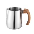 thumbnail image 6 of 600ML/1000ML Latte Art Cup Stainless Steel Latte Jug Thickened Espresso Milk Frothing Cup with Handle for Home-White,900ML, 6 of 8