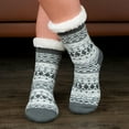 thumbnail image 5 of Women's Fuzzy Slipper Socks with Non-Slip Grippers, Cozy Fluffy Sherpa Lined, Cute Christmas Gifts 1Pairs, 5 of 5