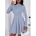 thumbnail image 3 of Vestido PRETTYGARDEN 2025 Azul Claro Manga Larga Línea A XXL, 3 of 8