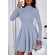thumbnail image 3 of Vestido PRETTYGARDEN 2025 Azul Claro Manga Larga Línea A XXL, 3 of 8