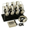 Califone International 1218AV-03 8-Position Monaural Listening Center With Headphone Rack
