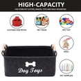 thumbnail image 4 of Dog Toy Storage Basket, Collapsible Bins Organizer with Cute Bone/Design for Organizing Pet Supplies, Blankets, and Accessories, Living Room Home Decor Gray, 4 of 5