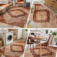 thumbnail image 5 of 3'x5' Area Rugs, Brown Boho Indoor Outdoor Area Rug for Living Room Bedroom, Ethnic Southwestern Modern Geometric Abstract Art Washable Bathroom Rugs Kitchen Floor Carpet Mats Home Decor Aesthetic, 5 of 8